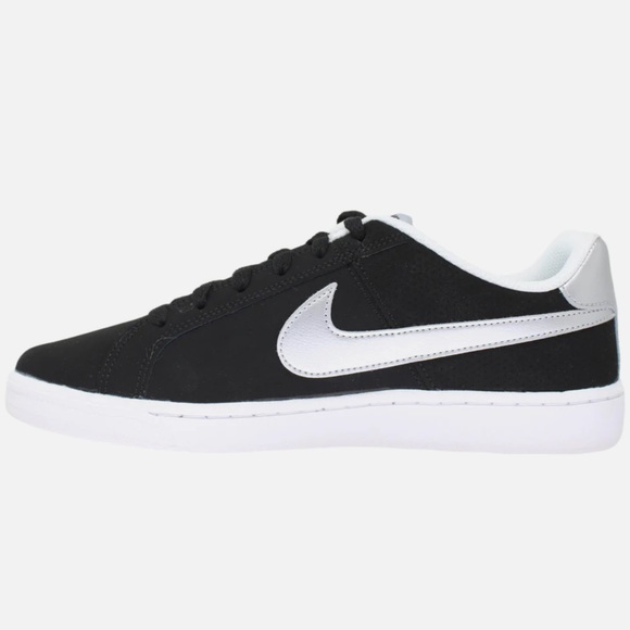 NEW Nike Court Royale Low Womens Casual Shoes Black Silver 749867-001 - Picture 2 of 4